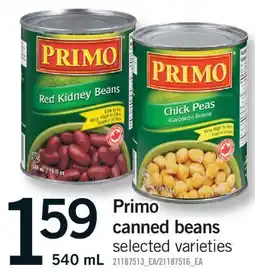 Fortinos PRIMO CANNED BEANS, 540 mL offer