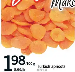 Fortinos TURKISH APRICOTS offer