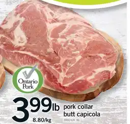 Fortinos PORK COLLAR BUTT CAPICOLA offer