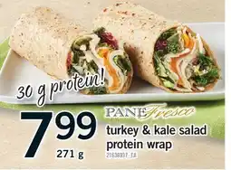 Fortinos TURKEY & KALE SALAD PROTEIN WRAP, 271 g offer