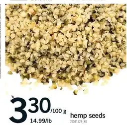 Fortinos HEMP SEEDS offer