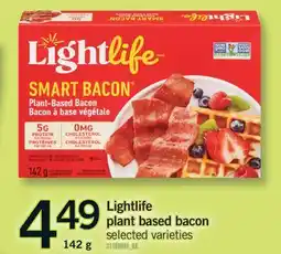 Fortinos LIGHTLIFE PLANT BASED BACON, 142 G offer