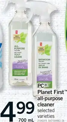 Fortinos PC PLANET FIRST ALL-PURPOSE CLEANER, 700 ML offer