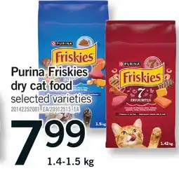 Fortinos PURINA FRISKIES DRY CAT FOOD, 1.4-1.5 KG offer