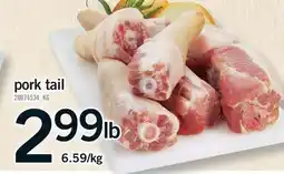 Fortinos PORK TAIL offer