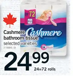Fortinos CASHMERE BATHROOM TISSUE, 24=72 ROLLS offer
