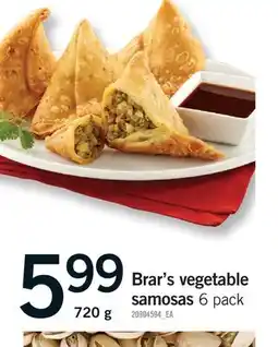 Fortinos Brar's vegetable samosas, 720 g offer