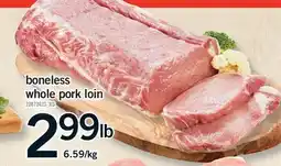 Fortinos BONELESS WHOLE PORK LOIN offer