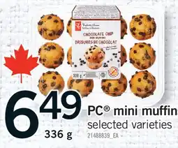 Fortinos PC MINI MUFFINS, 336 G offer