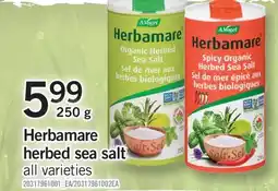 Fortinos HERBAMARE HERBED SEA SALT, 250 G offer