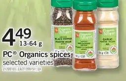 Fortinos PC ORGANICS SPICES, 13-64 G offer