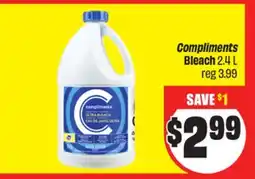 FreshCo Compliments Bleach 2.4 L offer