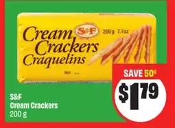 FreshCo S&F Cream Crackers 200 g offer