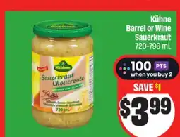 FreshCo Kuhne Barrel or Wine Sauerkraut offer