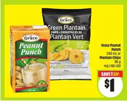 FreshCo Grace Peanut Punch 240 mL or Plantain Chips 85 g offer