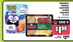 FreshCo Schneiders Stackers, Lunch Mate or Adult Snack Kits 75-120 g offer