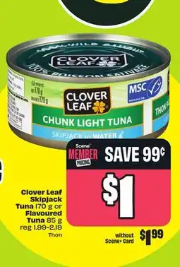 FreshCo Clover Leaf Skipjack Tuna 170 g or Flavoured Tuna 85 g offer