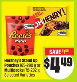 FreshCo Hershey's Stand Up Pouches 165-290 g or Multipacks 172-232 g Selected Varieties offer