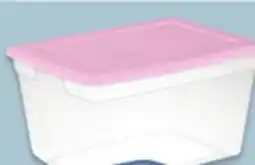 Walmart 55 L Clear storage tote offer