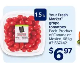 Walmart Your Fresh Market grape tomatoes offer