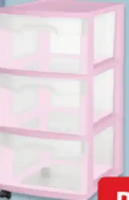 Walmart Sterilite Medium 3-drawer cart offer