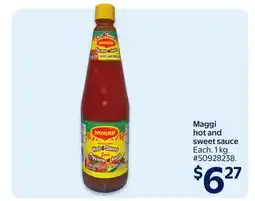 Walmart Maggi Hot and Sweet Sauce offer