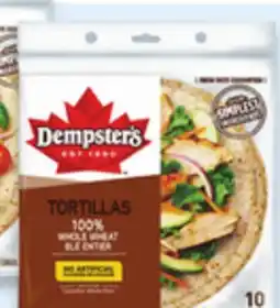 Walmart Dempster's 10 tortillas offer