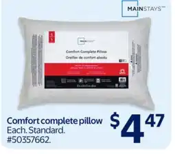 Walmart Comfort complete pillow offer