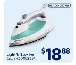 Walmart Light 'N Easy iron offer