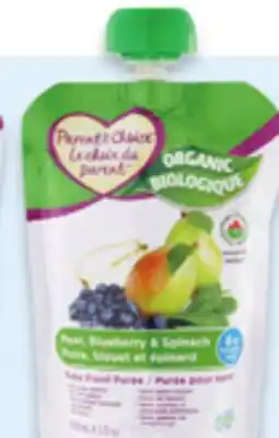 Walmart Parent's Choice 100% organic pouches offer