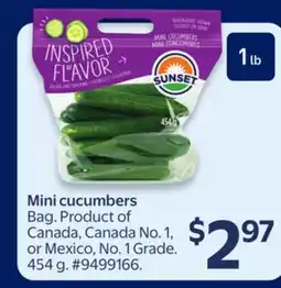 Walmart Mini cucumbers offer