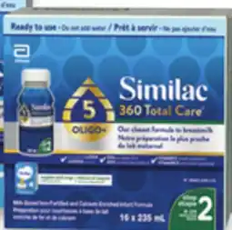 Walmart Similac 360 Total Care Ready to Feed Step 1 or 2 Infant Formula offer