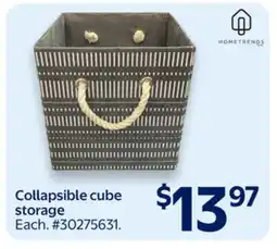 Walmart Collapsible cube storage offer