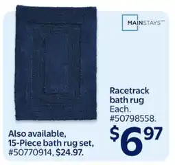 Walmart Racetrack bath rug offer