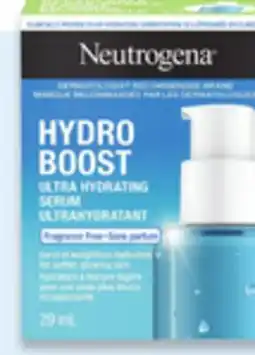 Walmart Neutrogena Hydro Boost hydrating serum 29 mL or cream 50 mL offer