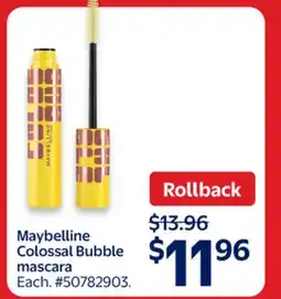 Walmart Maybelline Colossal Bubble mascara offer