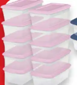 Walmart 10 x 5.7 L Clear storage boxes offer