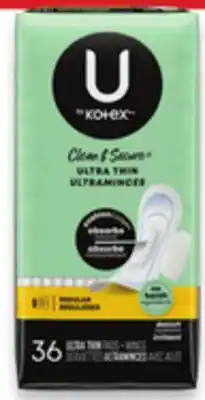 Walmart U by Kotex pads or liners offer