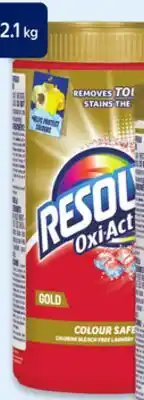 Walmart Resolve GOLD Oxi-Action stain remover powder offer