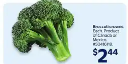 Walmart Broccoli crowns offer