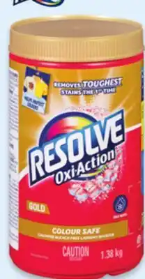 Walmart Resolve GOLD Oxi-Action stain remover powder 1.38 kg offer