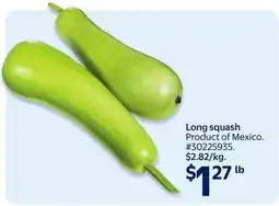 Walmart Long squash offer