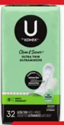 Walmart U by Kotex pads offer