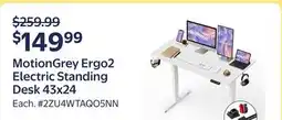 Walmart MotionGrey Ergo2 Electric Standing Desk 43x24 offer