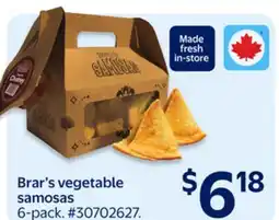Walmart Brar's vegetable samosas offer