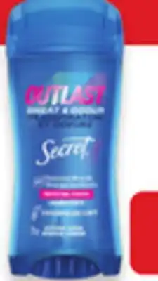 Walmart Old Spice deodorant 85 g or Secret antiperspirant 73 g offer