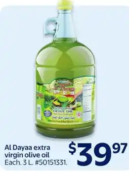 Walmart Al Dayaa extra virgin olive oil offer