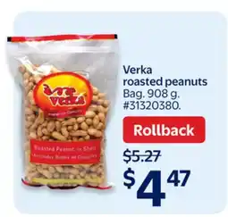 Walmart Verka roasted peanuts offer