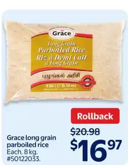 Walmart Grace long grain parboiled rice offer