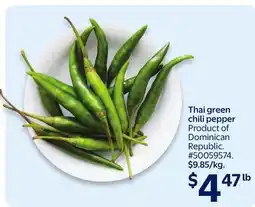 Walmart Thai green chili pepper offer